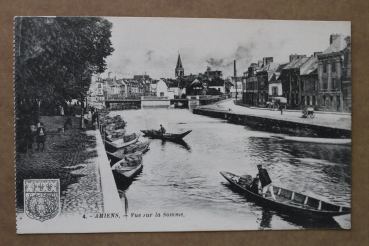 Ansichtskarte AK Amiens 1910-1920 Somme Schiffe Boote Straße Häuser Ortsansicht Frankreich France 80 Somme